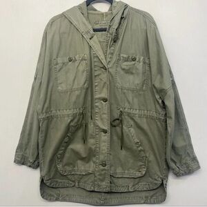 American Eagle Outfitters Green Military Inspired Utility Jacket XS